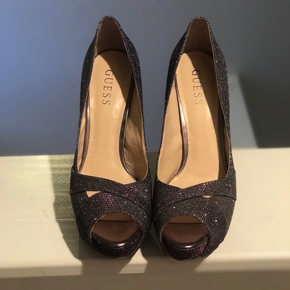 Purple Sparkly Guess Heels - Picture 4 of 4